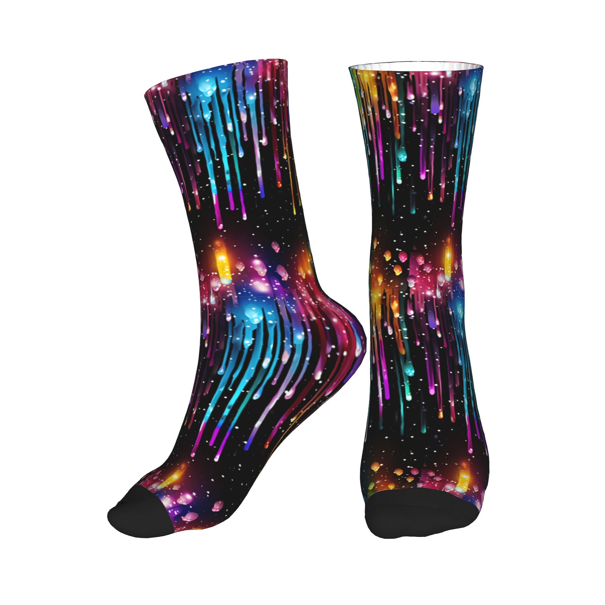 Cute Men's Dripping Rainbow Li - Dress Sock Men recension och pris