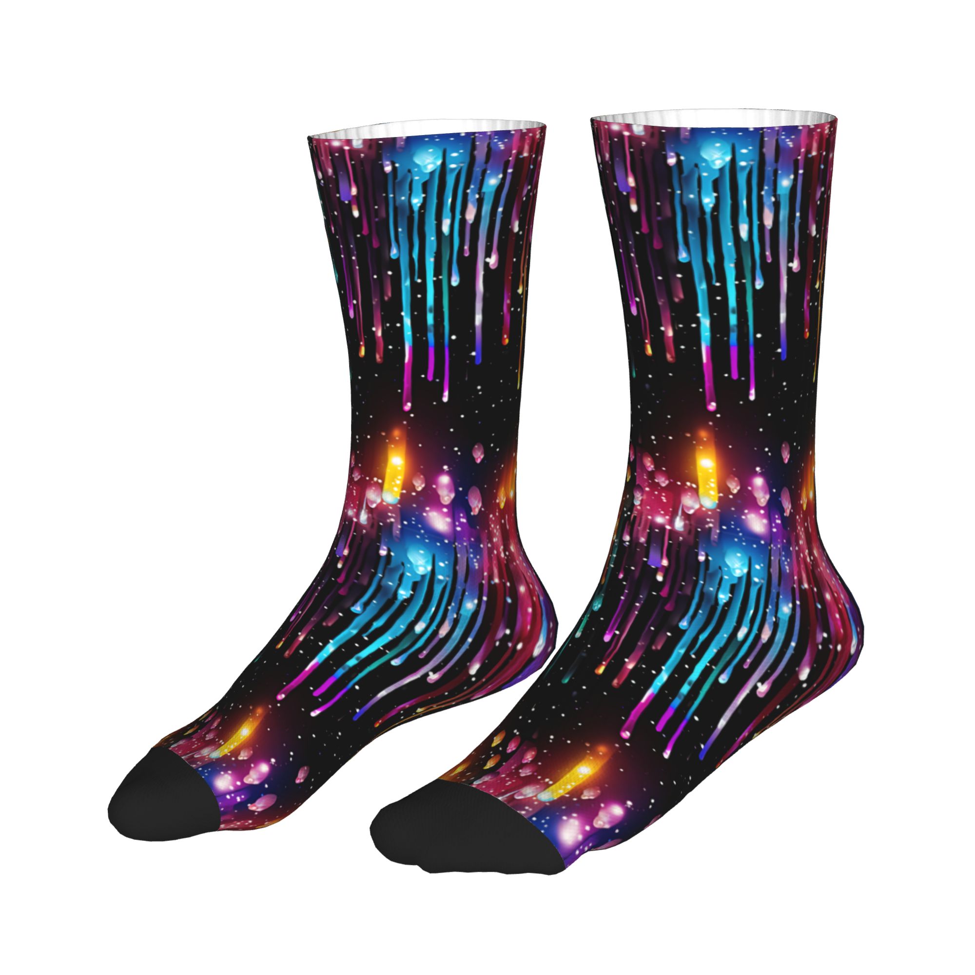 Cute Men's Dripping Rainbow Li - Dress Sock Men recension och pris