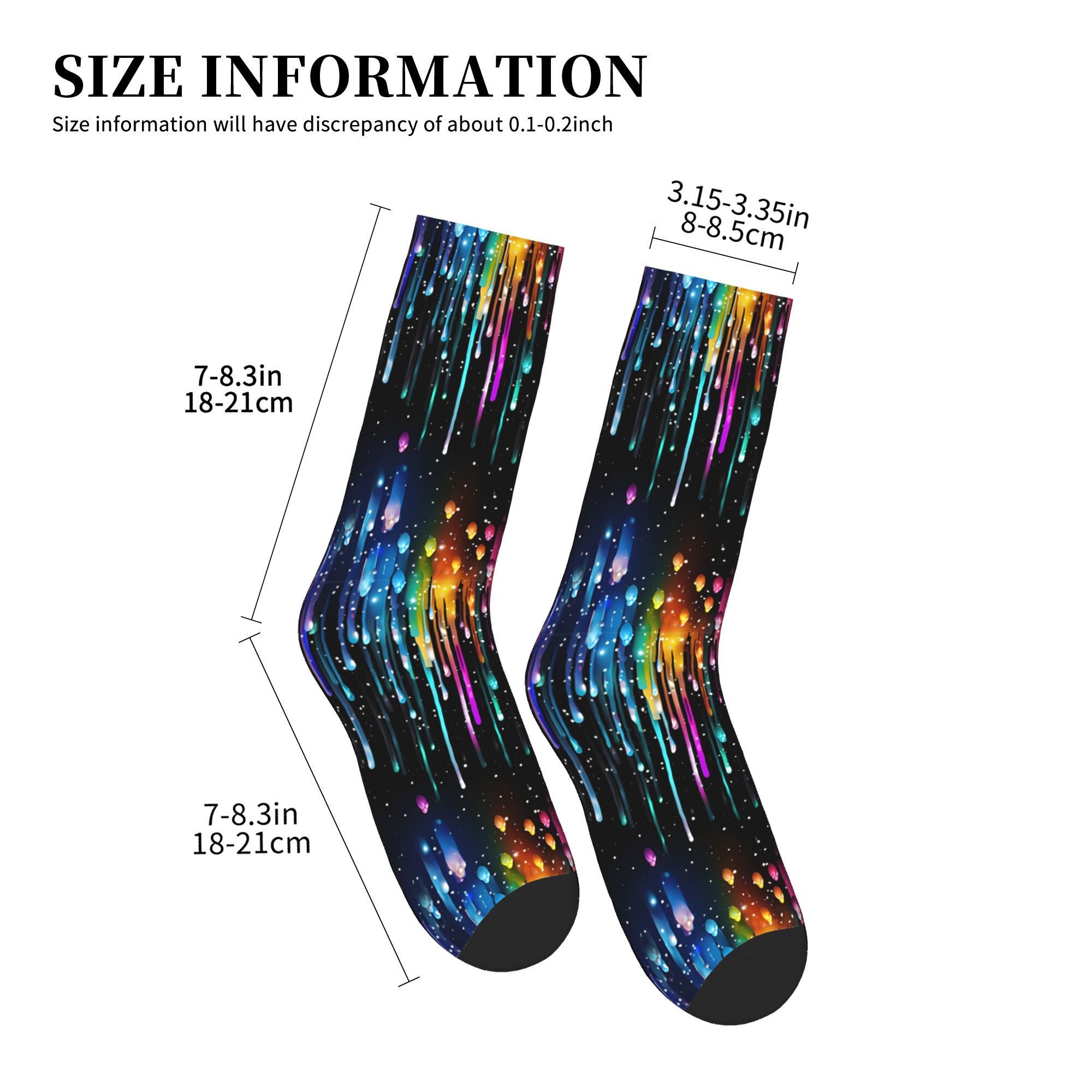 Cute Men's Dripping Rainbow Li - Dress Sock Men recension och pris
