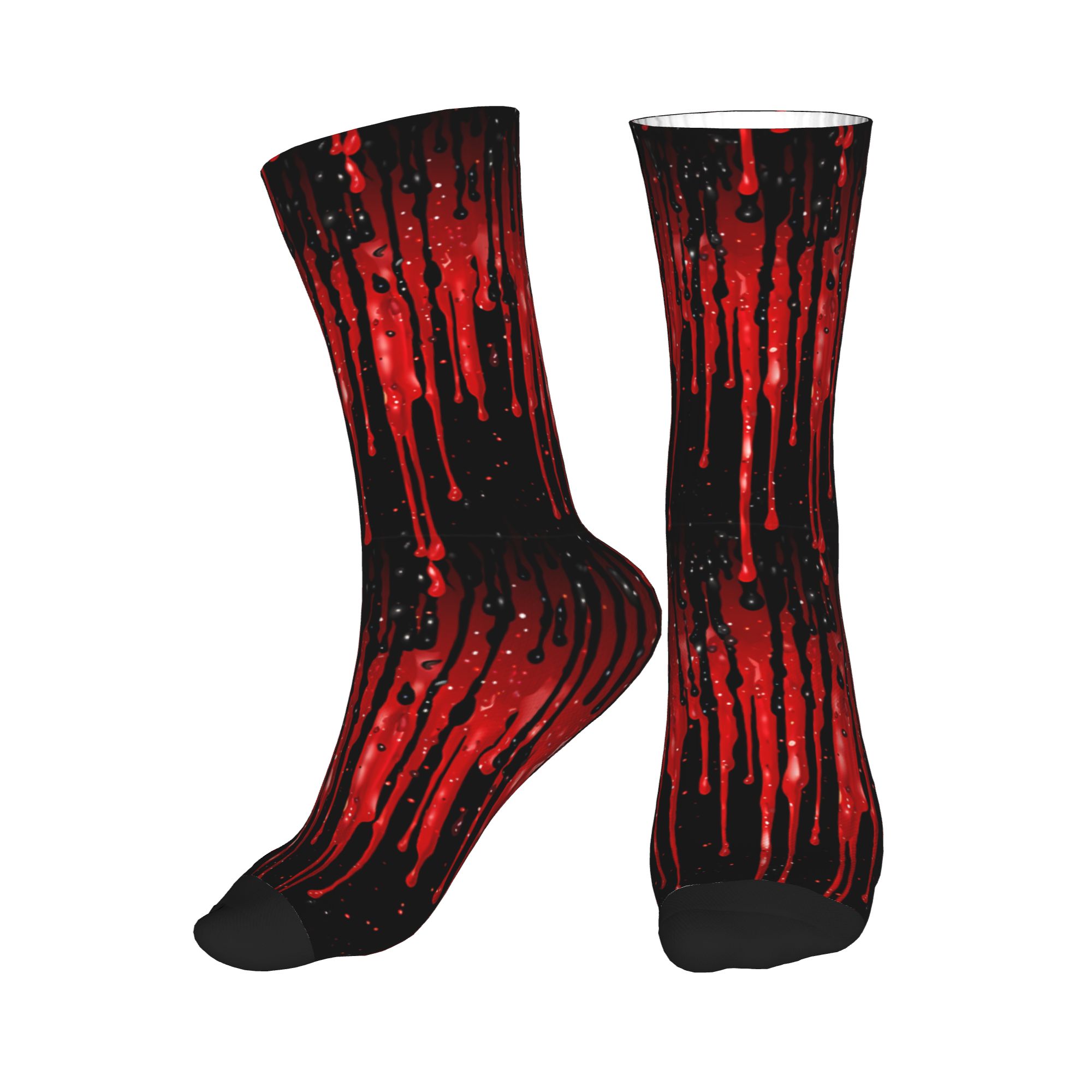 Dripping Red Liquid Pattern  M - Dress Sock Men recension och pris