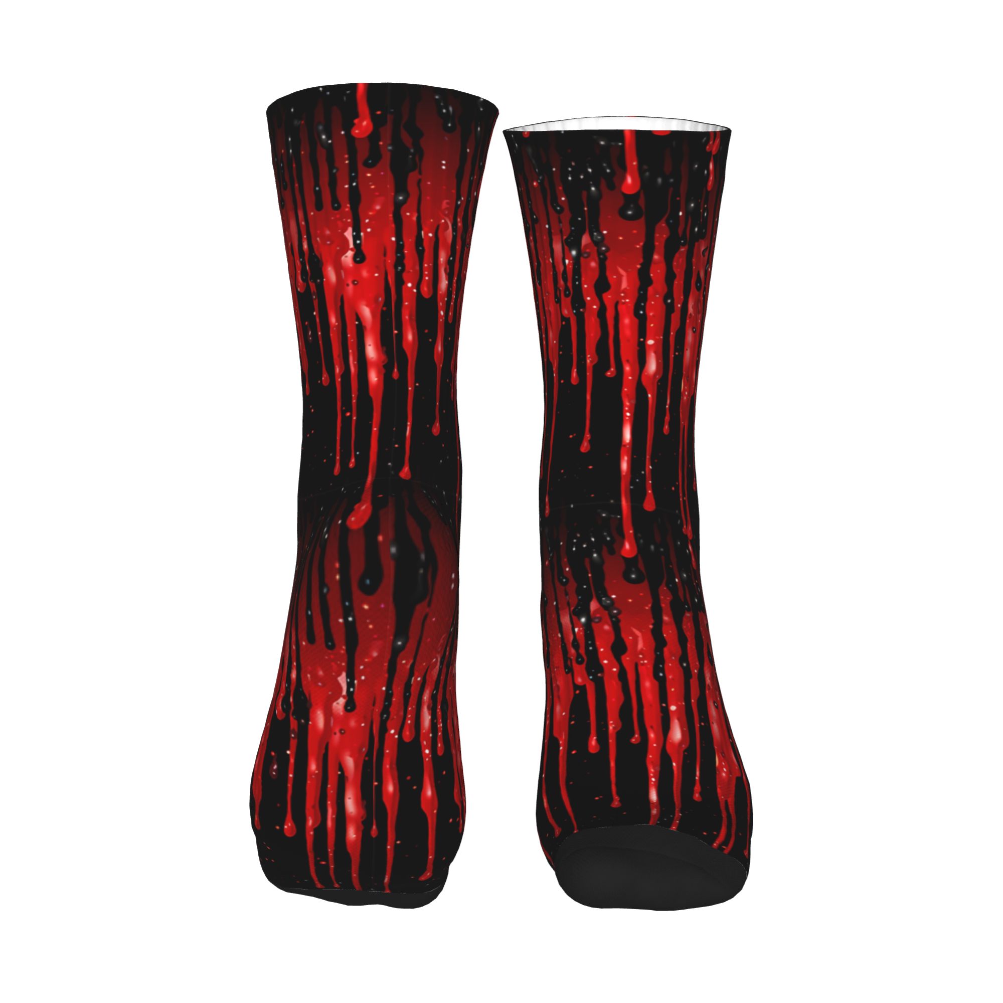 Dripping Red Liquid Pattern  M - Dress Sock Men recension och pris
