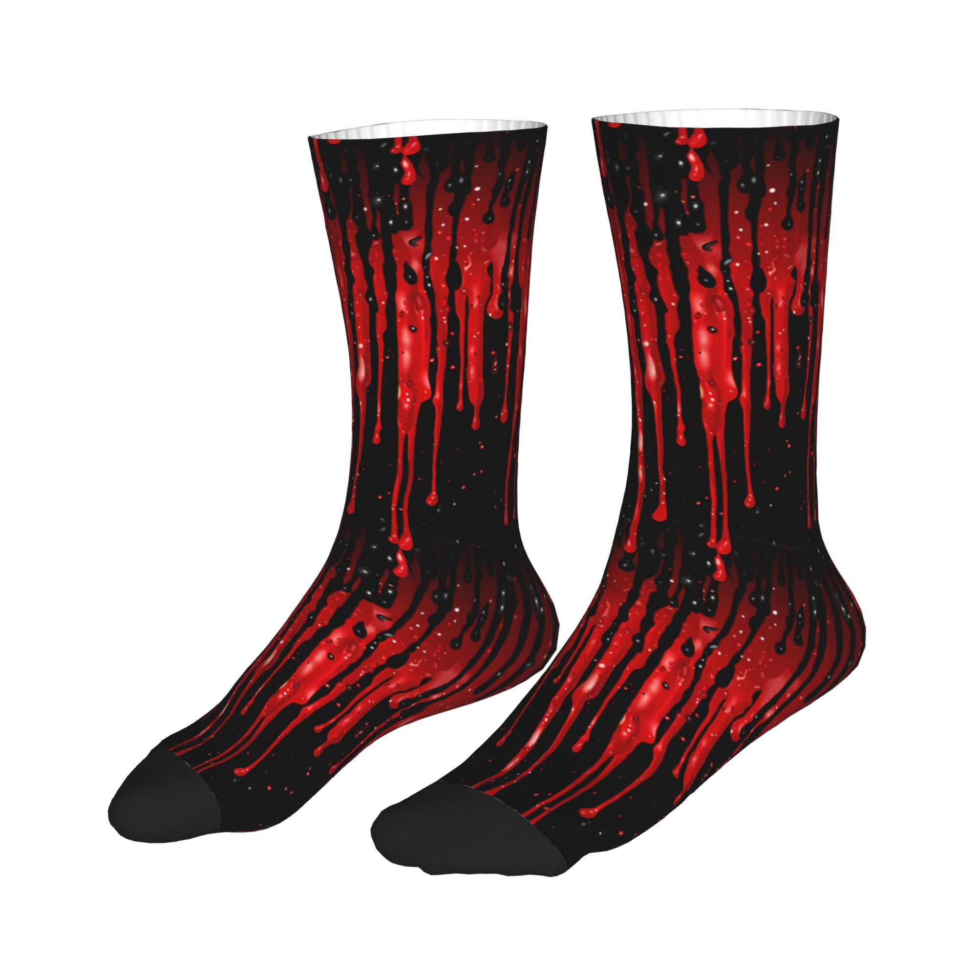 Dripping Red Liquid Pattern  M - Dress Sock Men recension och pris