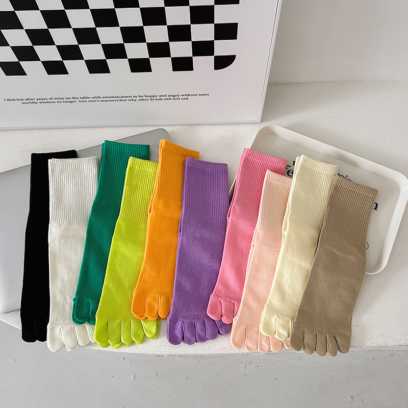 Candy Color Split Toe Socks Si - Toe Sock Split recension och pris